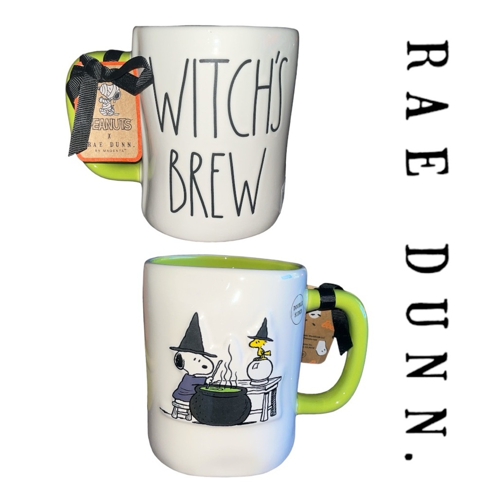 Peanuts X Rae Dunn WITCH’S BREW Double Sided Mug